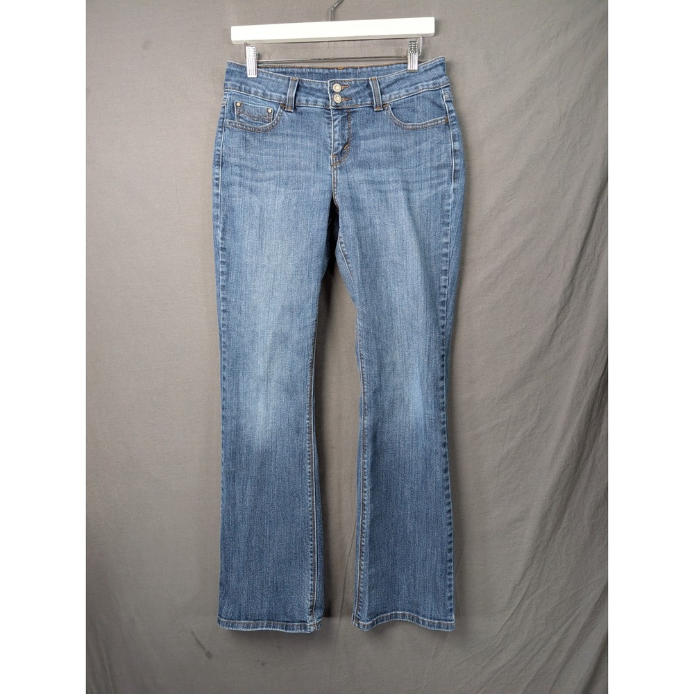 Levi  Bootcut Jeans Womens 6M Blue Medium Wash Stretch Mid Rise 7442